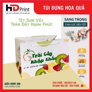 TÚI ĐỰNG HOA QUẢ MÀU TRẮNG