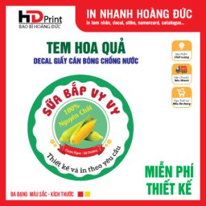 TEM NHÃN DÁN HOA QUẢ